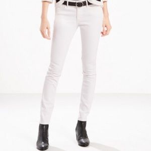 Levi’s 711 Mid-Waist White Skinny Jeans Sz. 28